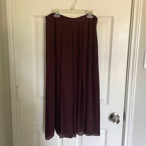 A Line Burgundy Skirt